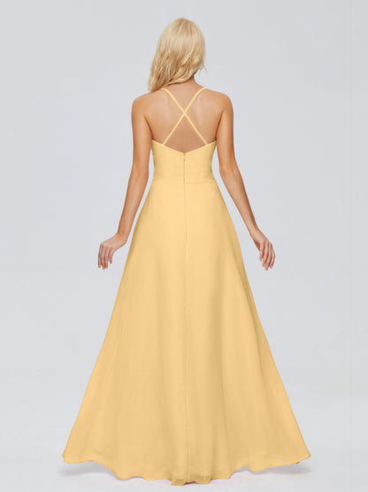 Adalynn Spaghetti Straps Chiffon Bridesmaid Dresses