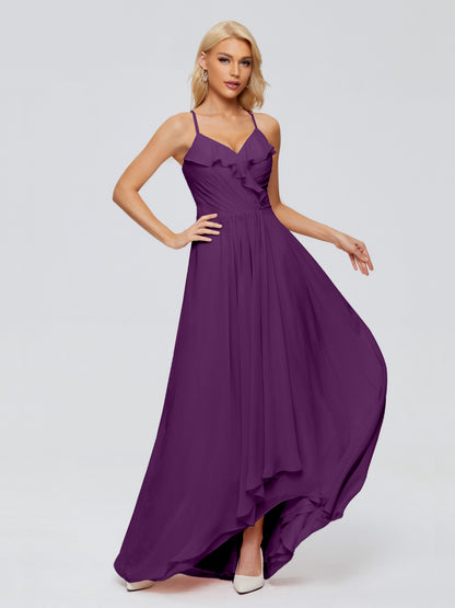 Adalynn Spaghetti Straps Chiffon Bridesmaid Dresses