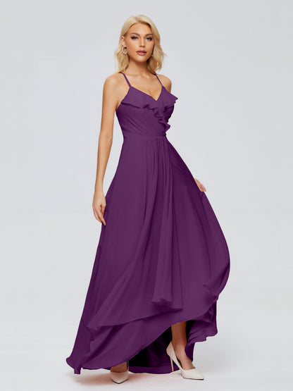 Adalynn Spaghetti Straps Chiffon Bridesmaid Dresses