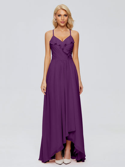 Adalynn Spaghetti Straps Chiffon Bridesmaid Dresses