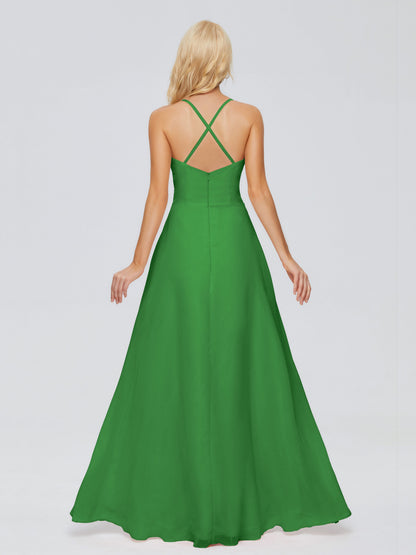 Adalynn Spaghetti Straps Chiffon Bridesmaid Dresses