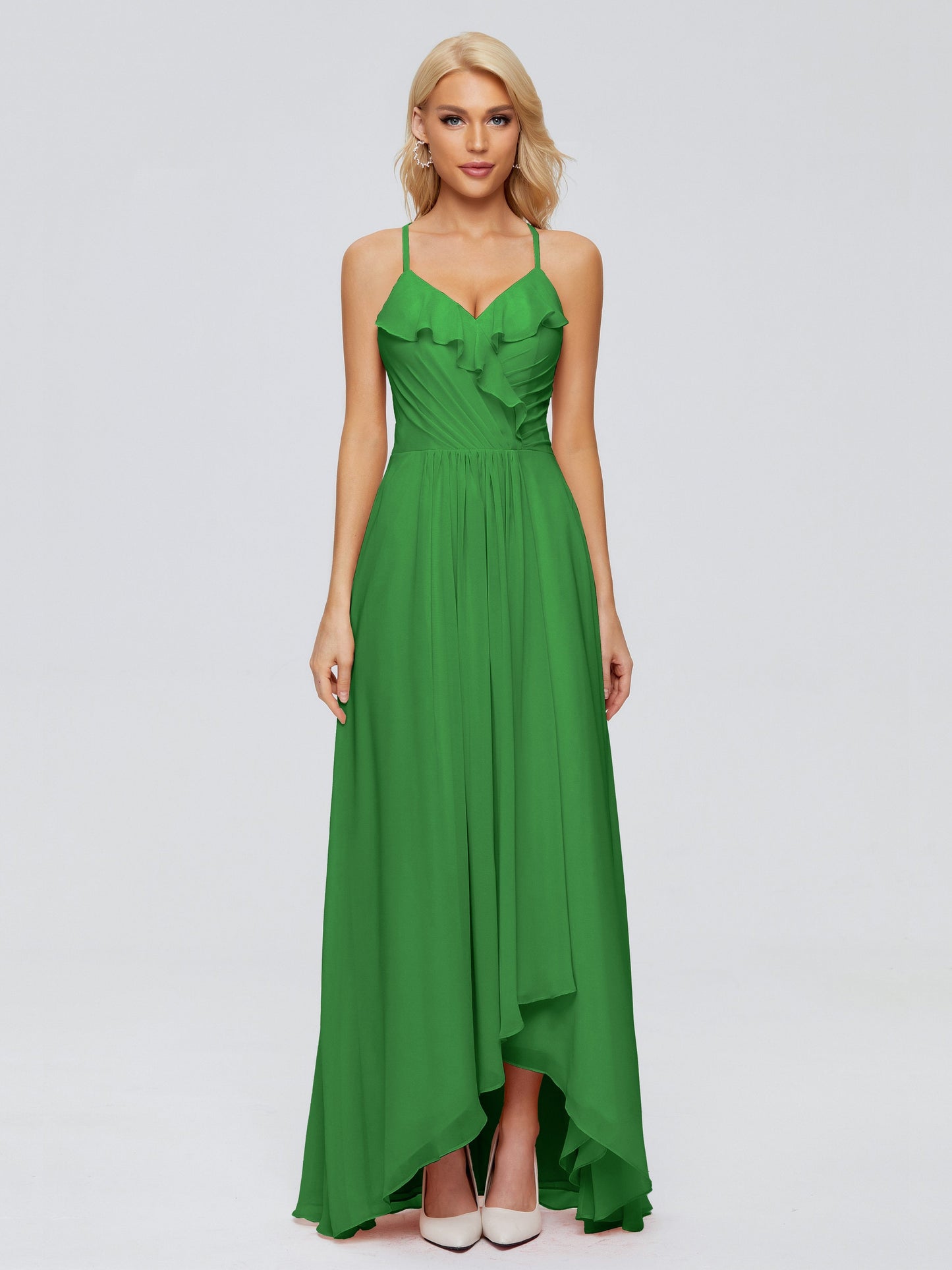 Adalynn Spaghetti Straps Chiffon Bridesmaid Dresses