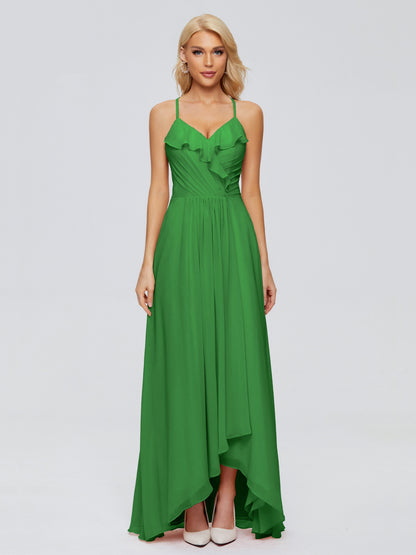 Adalynn Spaghetti Straps Chiffon Bridesmaid Dresses