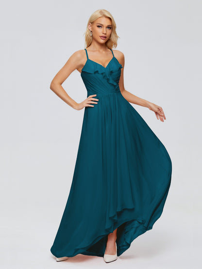 Adalynn Spaghetti Straps Chiffon Bridesmaid Dresses