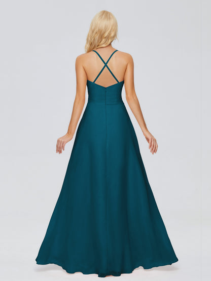 Adalynn Spaghetti Straps Chiffon Bridesmaid Dresses