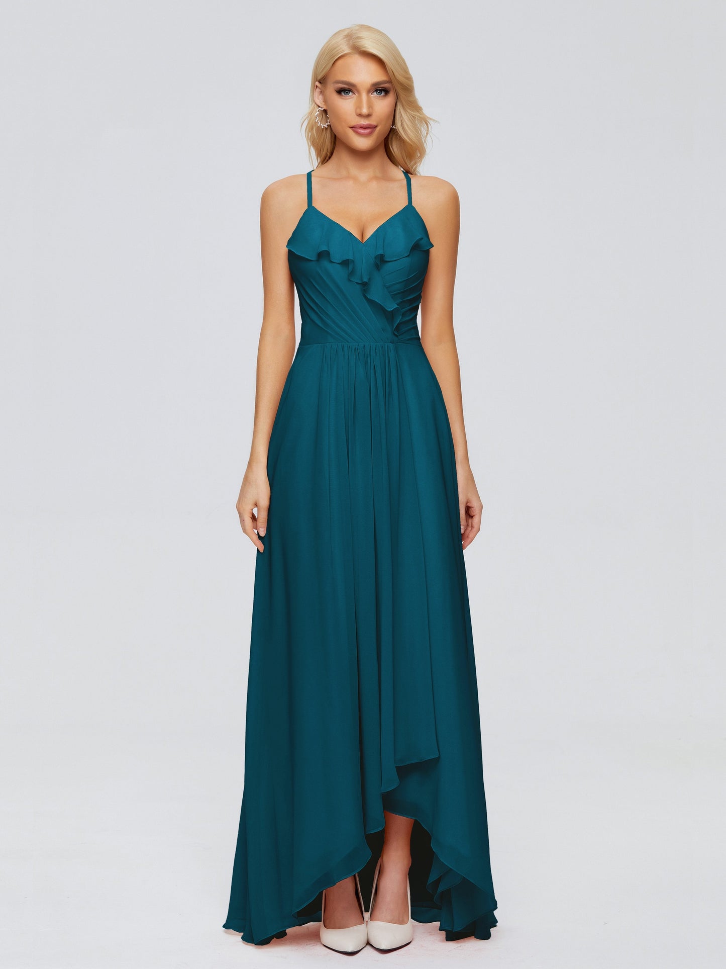 Adalynn Spaghetti Straps Chiffon Bridesmaid Dresses