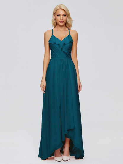 Adalynn Spaghetti Straps Chiffon Bridesmaid Dresses
