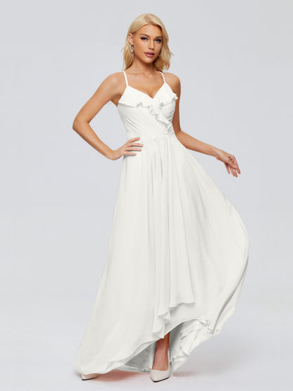 Adalynn Spaghetti Straps Chiffon Bridesmaid Dresses