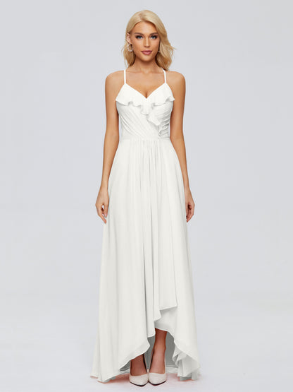 Adalynn Spaghetti Straps Chiffon Bridesmaid Dresses