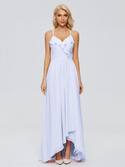 Adalynn Spaghetti Straps Chiffon Bridesmaid Dresses