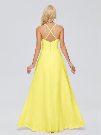 Adalynn Spaghetti Straps Chiffon Bridesmaid Dresses