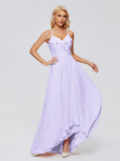 Adalynn Spaghetti Straps Chiffon Bridesmaid Dresses