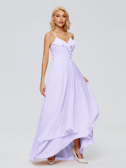 Adalynn Spaghetti Straps Chiffon Bridesmaid Dresses