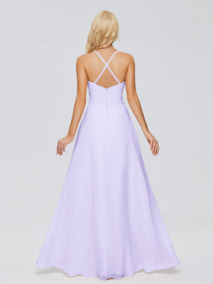 Adalynn Spaghetti Straps Chiffon Bridesmaid Dresses