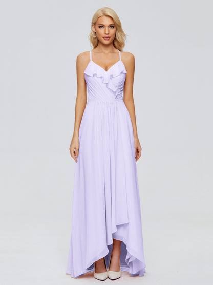 Adalynn Spaghetti Straps Chiffon Bridesmaid Dresses