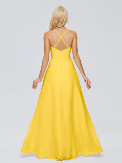 Adalynn Spaghetti Straps Chiffon Bridesmaid Dresses