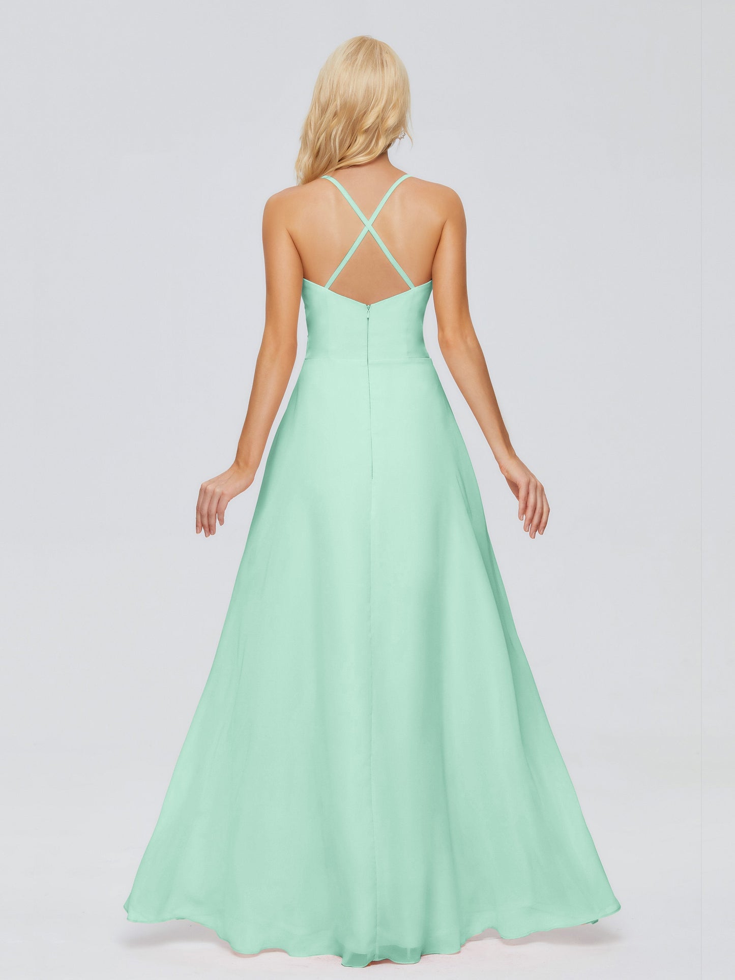 Adalynn Spaghetti Straps Chiffon Bridesmaid Dresses