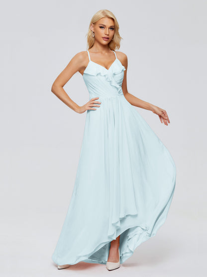 Adalynn Spaghetti Straps Chiffon Bridesmaid Dresses