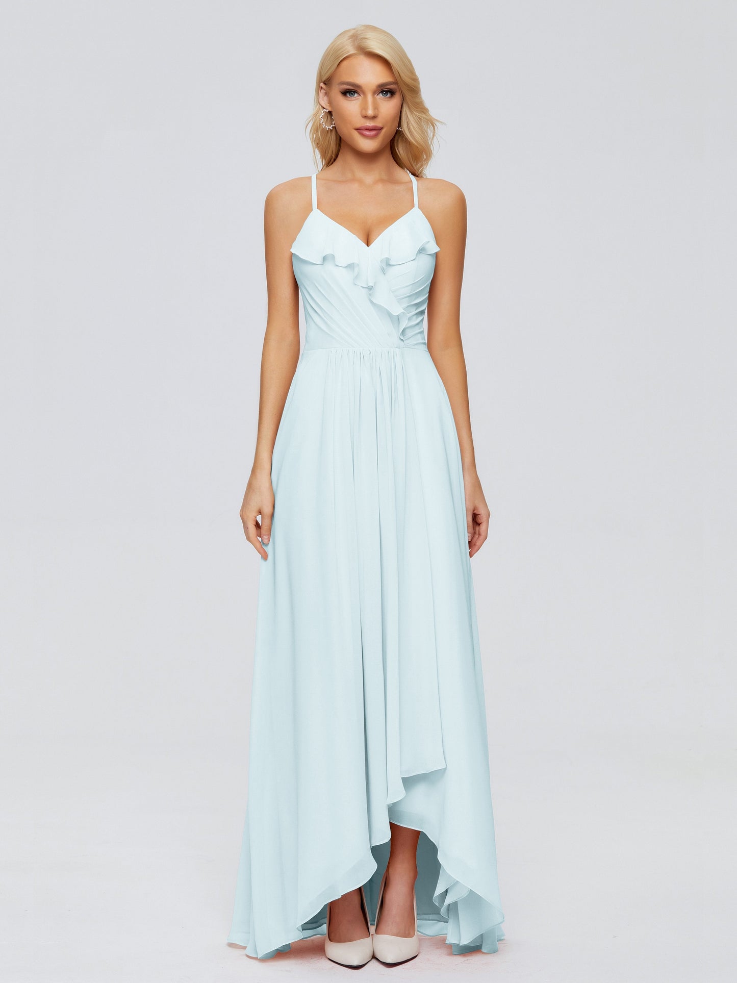 Adalynn Spaghetti Straps Chiffon Bridesmaid Dresses