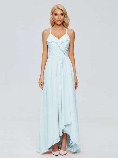 Adalynn Spaghetti Straps Chiffon Bridesmaid Dresses