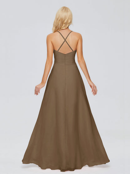 Adalynn Spaghetti Straps Chiffon Bridesmaid Dresses