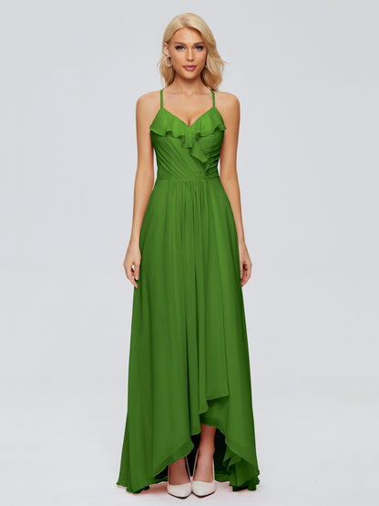 Adalynn Spaghetti Straps Chiffon Bridesmaid Dresses