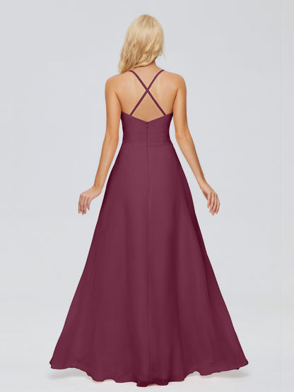 Adalynn Spaghetti Straps Chiffon Bridesmaid Dresses