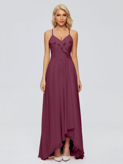 Adalynn Spaghetti Straps Chiffon Bridesmaid Dresses