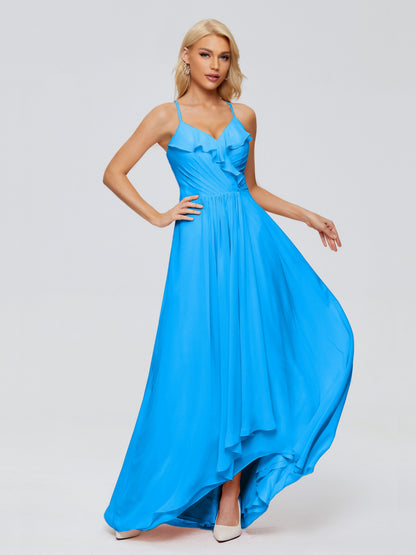 Adalynn Spaghetti Straps Chiffon Bridesmaid Dresses