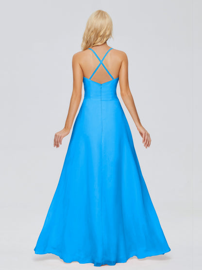 Adalynn Spaghetti Straps Chiffon Bridesmaid Dresses