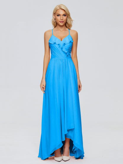 Adalynn Spaghetti Straps Chiffon Bridesmaid Dresses