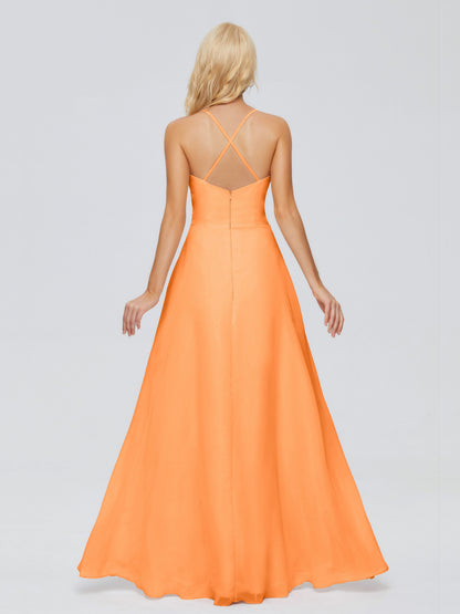 Adalynn Spaghetti Straps Chiffon Bridesmaid Dresses