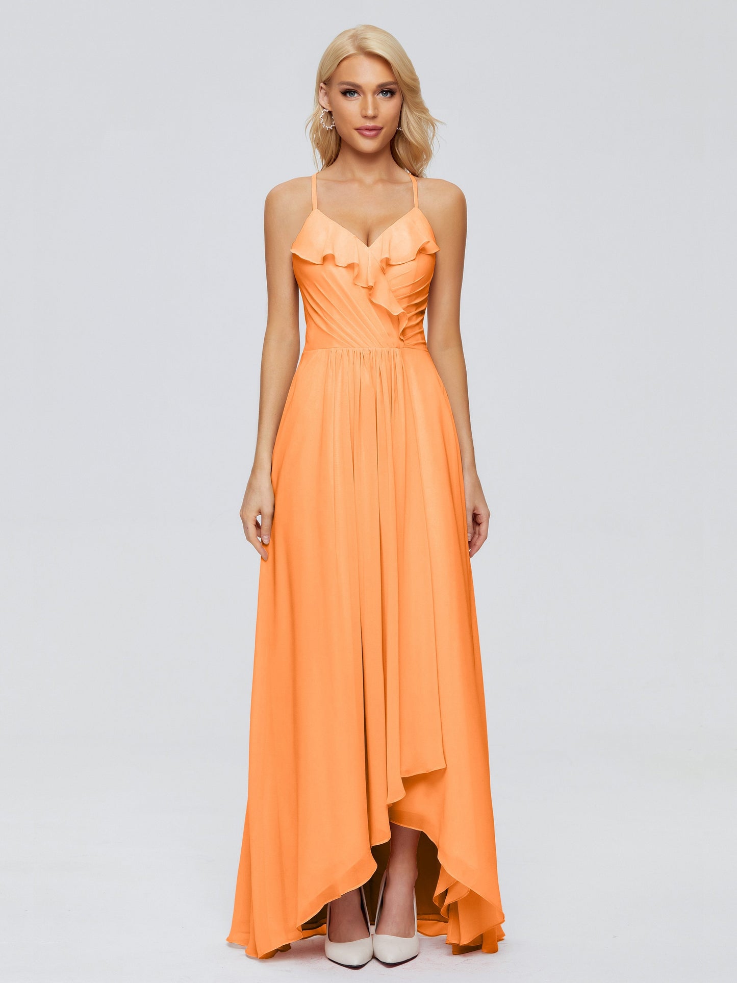 Adalynn Spaghetti Straps Chiffon Bridesmaid Dresses