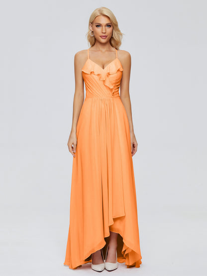 Adalynn Spaghetti Straps Chiffon Bridesmaid Dresses