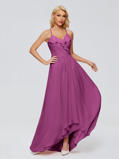 Adalynn Spaghetti Straps Chiffon Bridesmaid Dresses