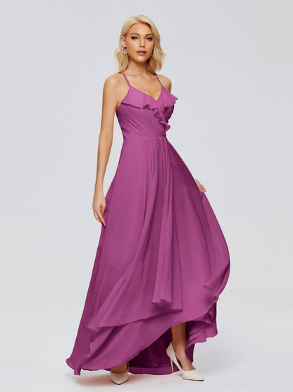 Adalynn Spaghetti Straps Chiffon Bridesmaid Dresses