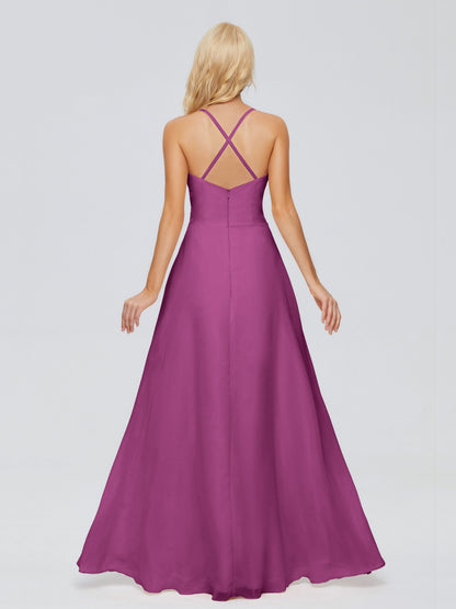 Adalynn Spaghetti Straps Chiffon Bridesmaid Dresses