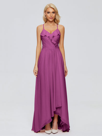 Adalynn Spaghetti Straps Chiffon Bridesmaid Dresses