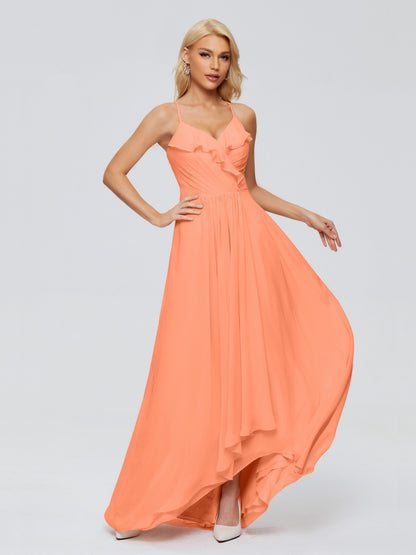 Adalynn Spaghetti Straps Chiffon Bridesmaid Dresses
