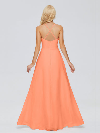 Adalynn Spaghetti Straps Chiffon Bridesmaid Dresses