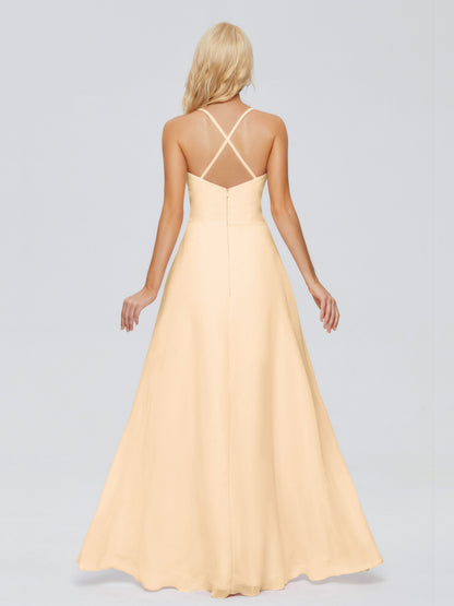 Adalynn Spaghetti Straps Chiffon Bridesmaid Dresses