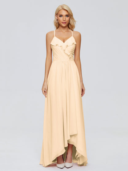 Adalynn Spaghetti Straps Chiffon Bridesmaid Dresses