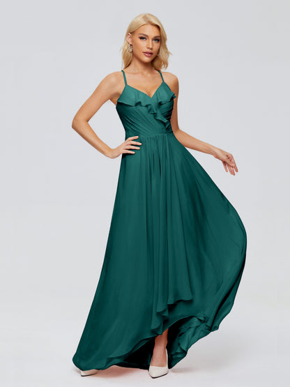 Adalynn Spaghetti Straps Chiffon Bridesmaid Dresses