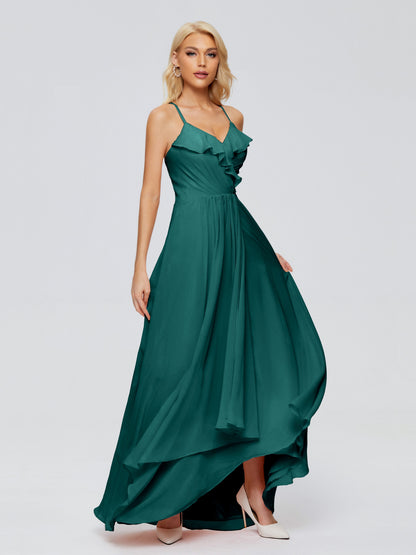 Adalynn Spaghetti Straps Chiffon Bridesmaid Dresses
