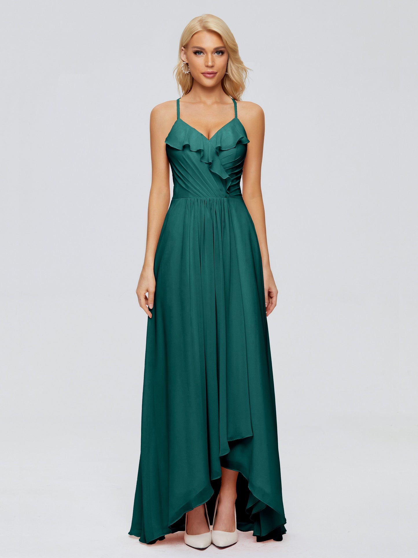 Adalynn Spaghetti Straps Chiffon Bridesmaid Dresses