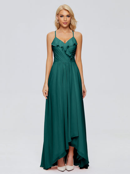 Adalynn Spaghetti Straps Chiffon Bridesmaid Dresses