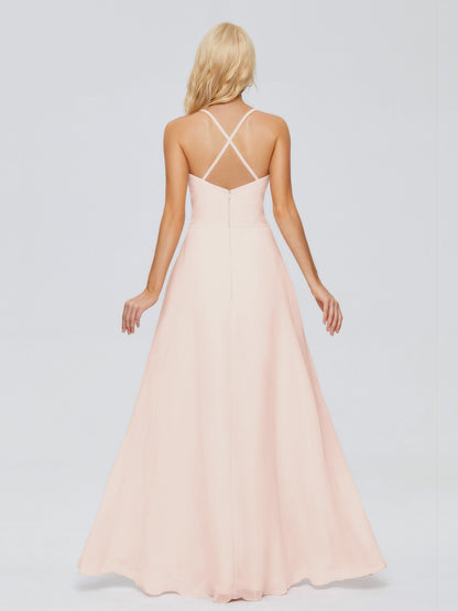 Adalynn Spaghetti Straps Chiffon Bridesmaid Dresses