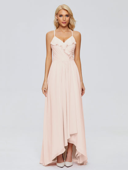Adalynn Spaghetti Straps Chiffon Bridesmaid Dresses