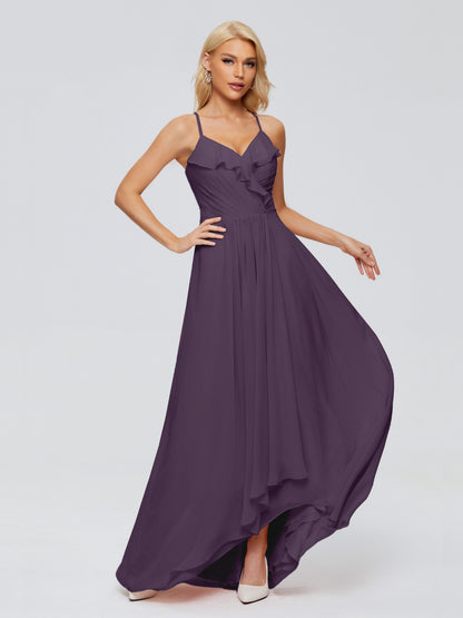 Adalynn Spaghetti Straps Chiffon Bridesmaid Dresses