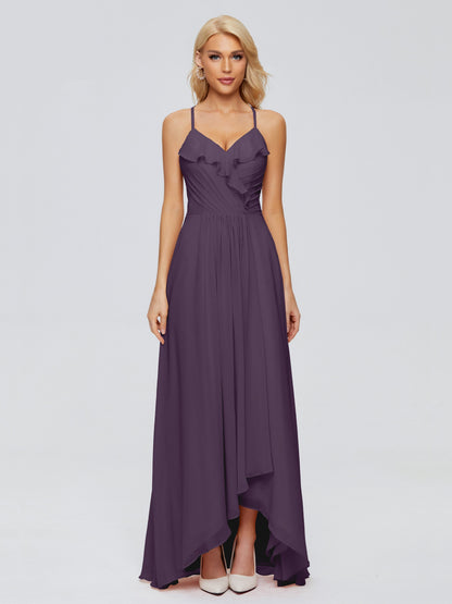 Adalynn Spaghetti Straps Chiffon Bridesmaid Dresses